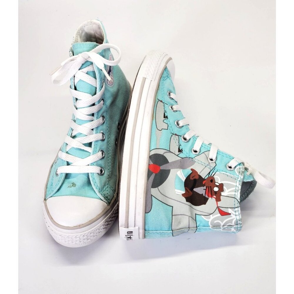Rare Converse Kids Chuck Taylor All Star Aqua Dog Airplane Size 3 1803 - Picture 10 of 13